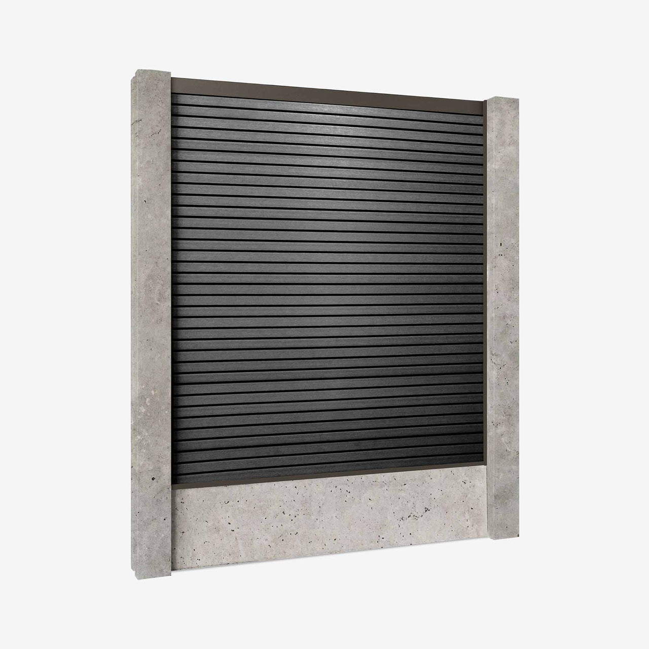 Retrofit Slatted Fencing | Onyx Black