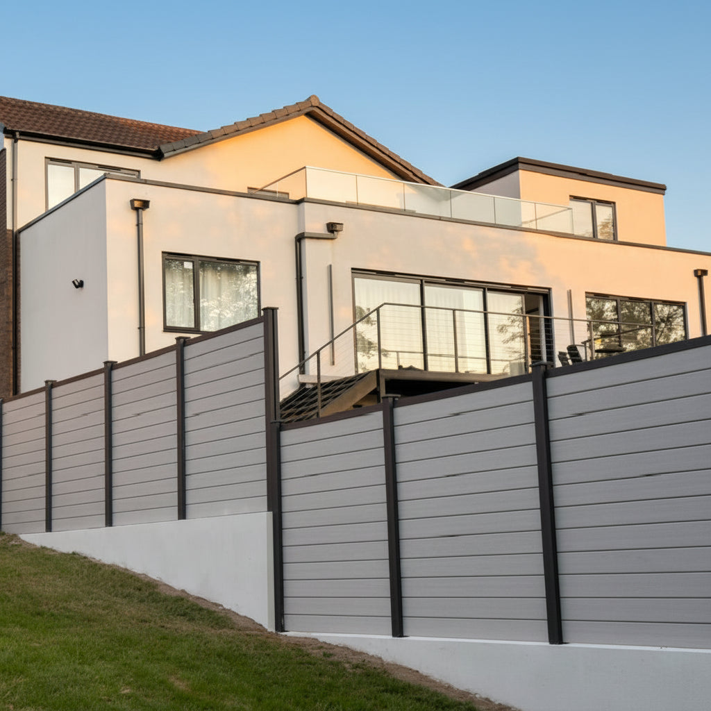Composite Fencing Panel | Silver Birch