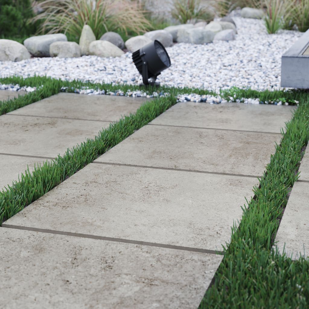 Luxe Grey 595x595mm Porcelain Paving (Pack 2)