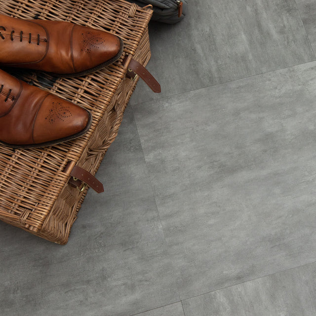 Grey Limestone Dryback LVT