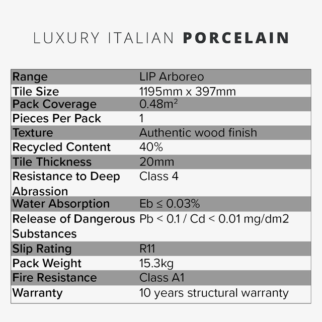 EnviroBuild Ash Luxury Porcelain Tile 