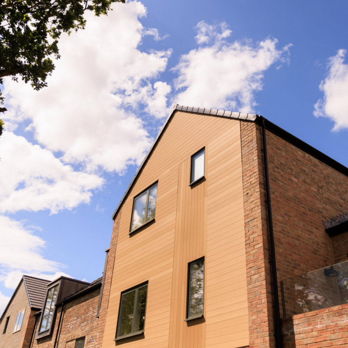 Paper Factor Cladding Oak Brown Composite Cladding Board - Explorer | EnviroBuild