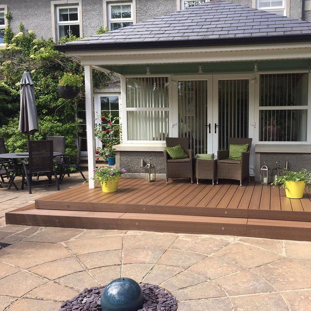 Composite Deck Fascia - Teak | HYPERION Decking
